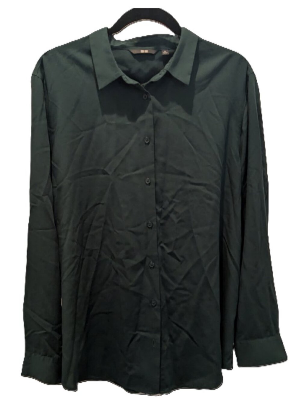Uniqlo Rayon Button Down  Green XL